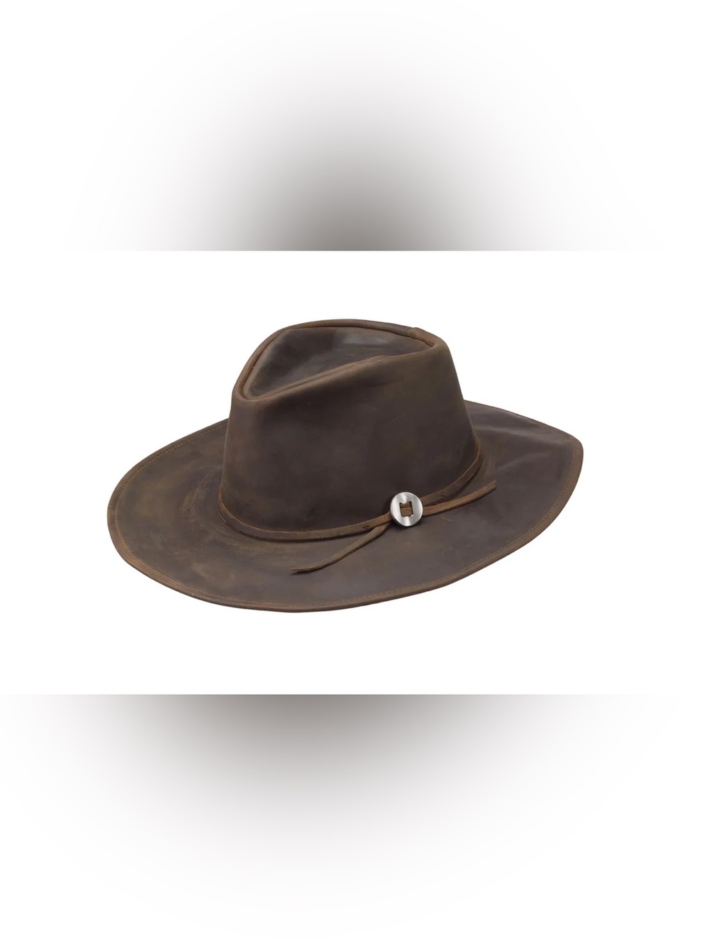 Jamie Slye Wilder Wide Brim Leather Hat
